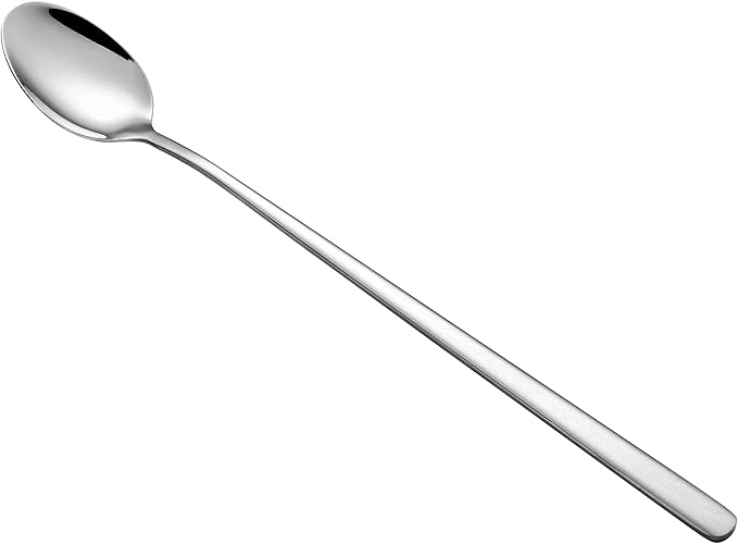 Ice Tea Spoon Set of 6 Stainless Steel Coffee Stirrers Spoons Cocktail Stir Sticks Spoons with Long Handle for Bar Coffee Cocktail