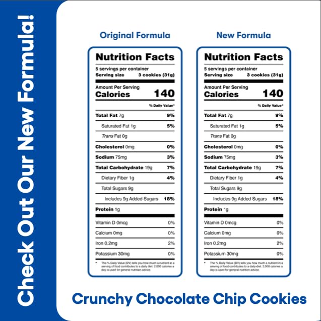 Gluten Free Partake Crunchy Chocolate Chip Cookies - Vegan - Free From the Top 9 Allergens Including Dairy, Wheat, Soy, Eggs, & Peanuts - Safe School & Office Snack (48 Packs, 1.09 oz)