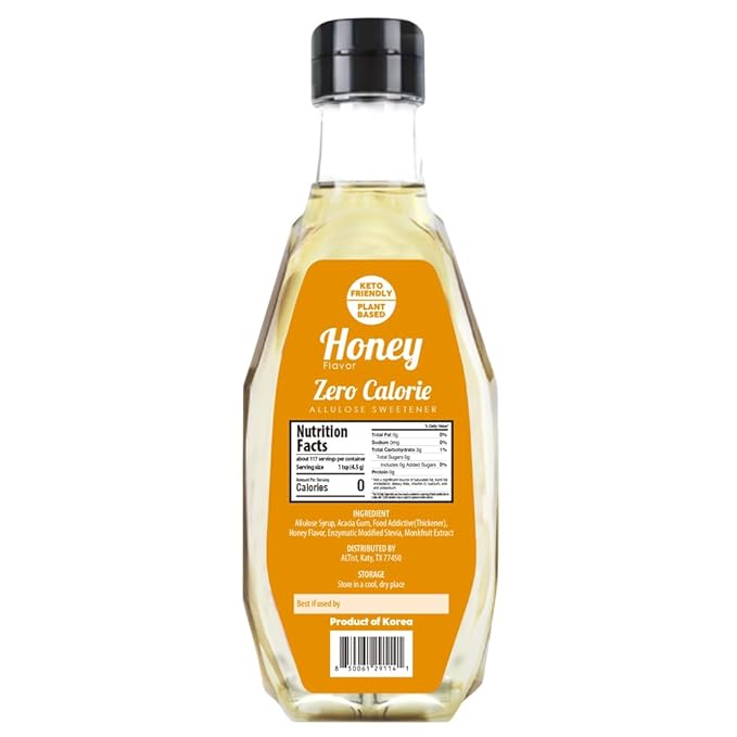 ALTist Allulose Syrup Sweetener – Zero Calorie Liquid Sugar Alternative, Keto, Vegan, Non-GMO, Plant-Based | 1:1 Sugar Replacement, No Net Carbs, Zero Fat, 17.7 fl oz - Honey