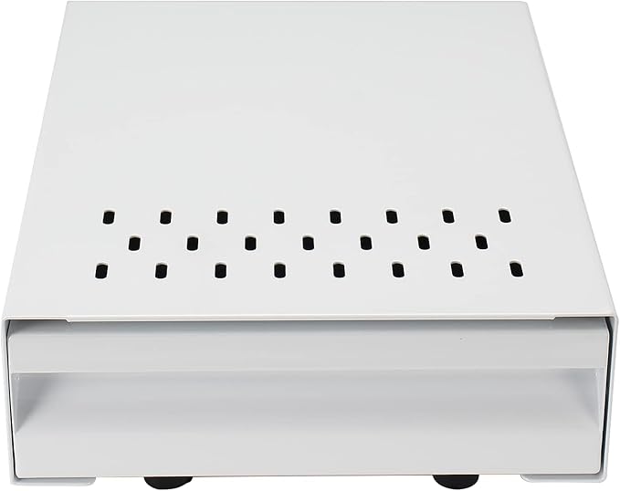 Espresso Knock Box Drawer, Stainless Steel High Bearing Capacity Coffee Knockbox For Home and Commercial Use, Middle Size 13.77 x 9.84 x 3.54 inch (White)