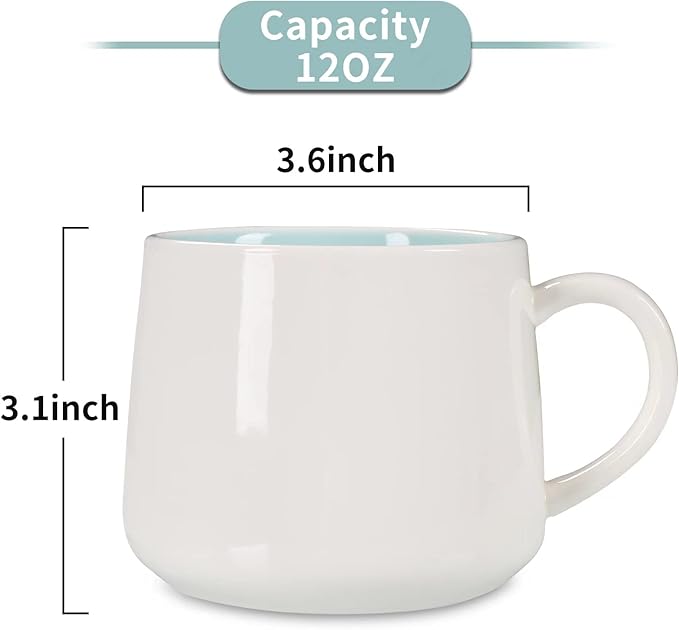 Baby Cow Ceramic Cup Hidden 3D Animal Inside Mug,12 oz Cute Cartoon Handmade Figurine Mugs,Christmas Birthday Surprise for Friends Family or Kids (Baby Cow)
