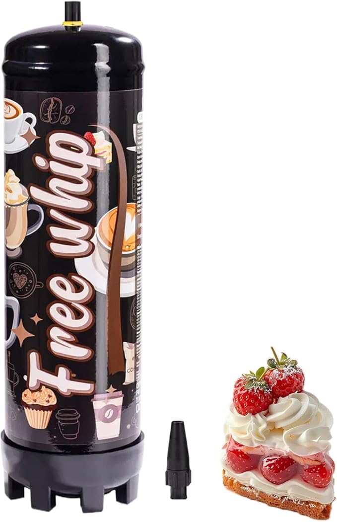 1364g Whipped Cream Charger 2.2L Whip Cream Charger Cartridges Whip Cream Charger Cylinder Food Grade Original Flavor (99.99% purity gas) 1-Pack