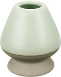 HARFINGTON Ceramic Chasen Stand 70mm Matcha Whisk Holder Teas Set Whisks Stand Traditional Matcha Tea Chasen Holder Tea Set Accessories for Tea Tasting, Beige/Light Green