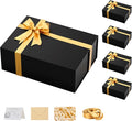 Large Black Gift Box with Lid: 5 Pack 13.5×10×5 Inches - Strong Magnetic Closure for Christmas Wedding Birthday Gifts – Perfect for Couples Friends Family