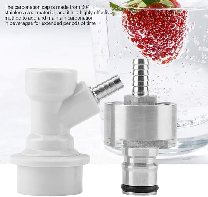 Carbonation 304 stainless steel Carbonator with Liquid Lock Disconnect 1/4" Hot Homebrew Soda Water Carbonate Beer Soft Drinks