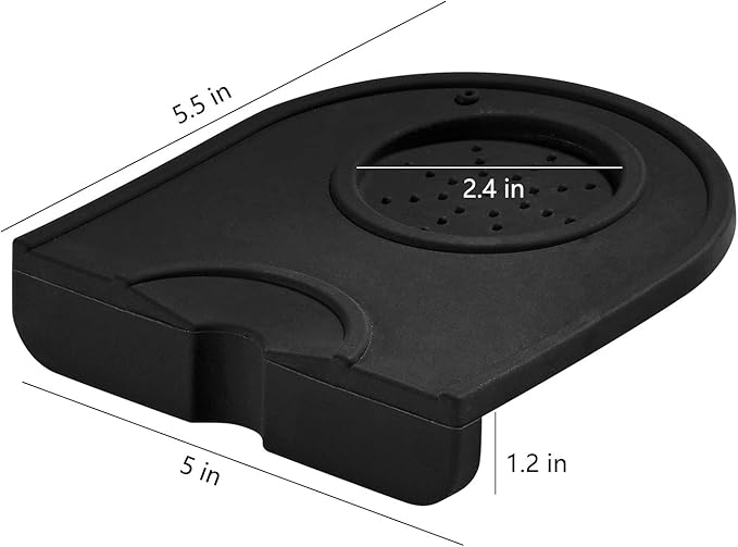 NuLink Silicone Gel Coffee Tamper Mat, Espresso Silicone Tamper Mat, Silicone Tamping Pad for Barista Tool Home Kitchen Bar Coffee Shop