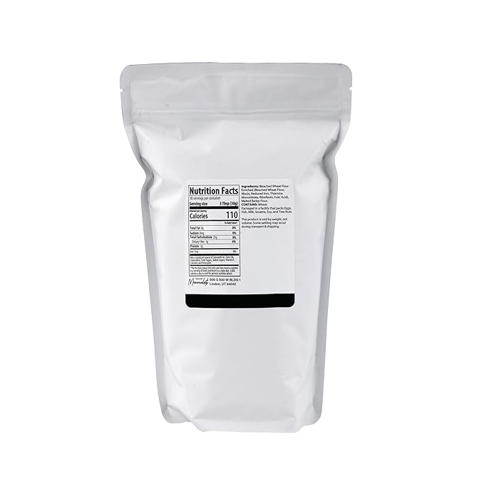 Minimalist All Purpose Flour, Ideal for Baking and Cooking, Packaged in a Refillable Bag (2 Pound)