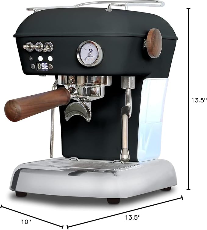 Ascaso Dream PID, Programmable Home Espresso Machine w/Volumetric Controls, 120V (Anthracite)