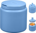 26oz Kids for Hot Food, Insulated Vacuum Food Jar with Buckle Lid, Stainless Steel Wide Mouth Leak Proof Insulated Lunch Container for School Picnic Travel, Sky Blue