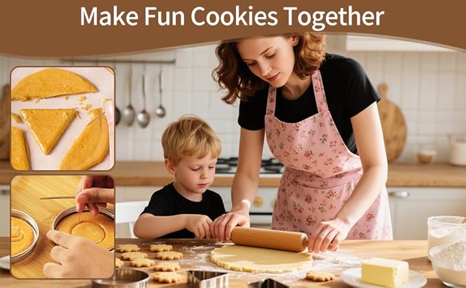 4 Set Korean Dalgona Cookie Kit, Sugar Game Cookie Set with Stainless Steel Round, Star, Umbrella, Triangle Cookie Cutters for DIY Baking & Home Party