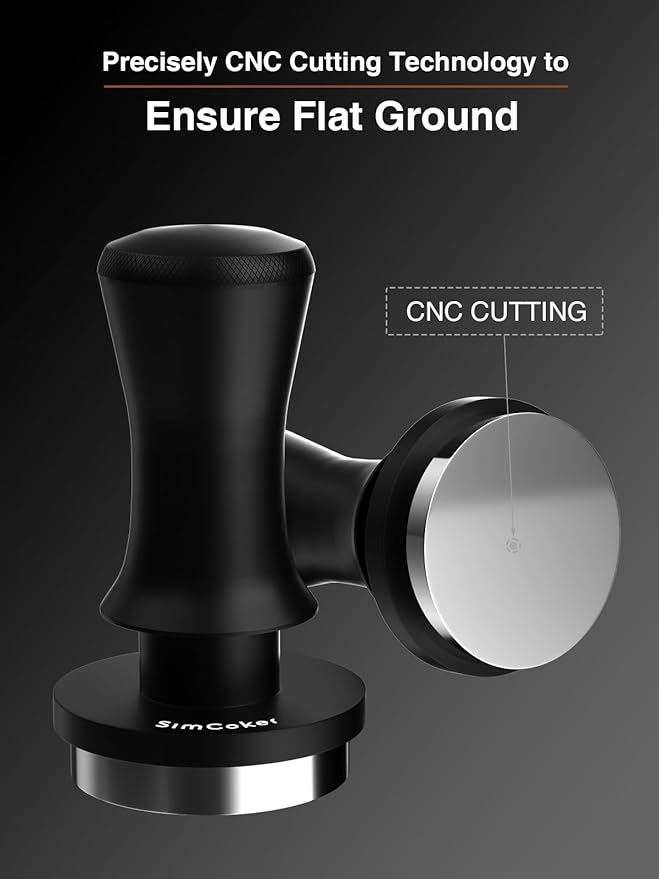 Espresso Tamper, 53mm Barista Coffee Tamper with Spring Loaded for Coffee Machine Portafilter,Stainless Steel