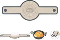 Silicone Bread Sling for Dutch Oven Liners Silicone Baking Mat Reusable Sourdough Bread Baking Supplies with Long Handle Bread Making Tools for Transfer Sourdough (1 Pc Gray Mat)