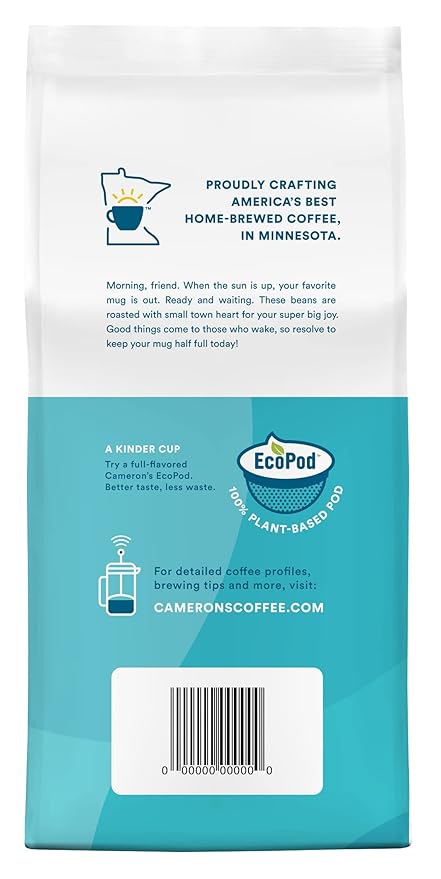 Cameron's Coffee Roasted Ground Coffee Bag, Breakfast Blend, 12 Ounce (Pack of 2)