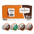 Fresh Roasted Coffee, African Variety Pack, K-Cup Compatible, 96 Pods