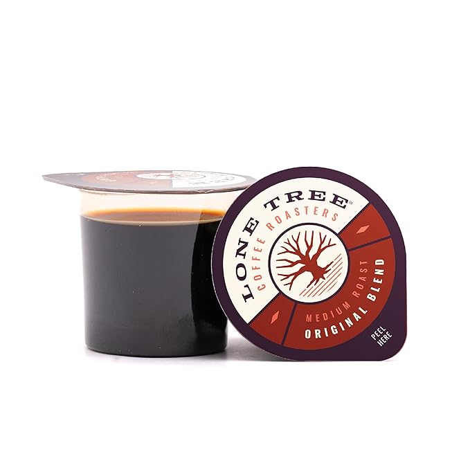 Lone Tree Single-Serve Coffee Pods – Premium 100% Arabica Liquid Concentrate – Smooth & Bold Medium Original Roast – 12 Pods – Ready Hot or Iced