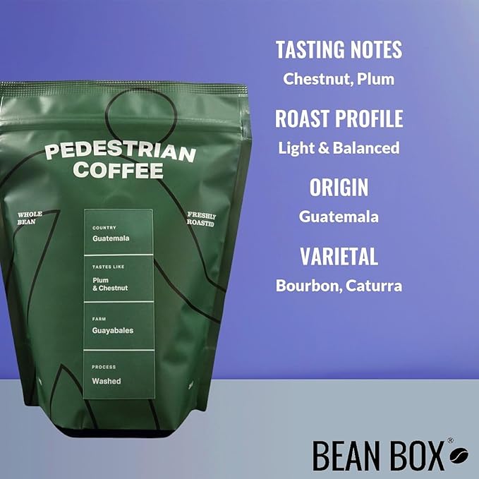 Bean Box Chicago Coffee Sampler, 2-Pack - Roasted by Pedestrian, Gourmet Arabica Coffee, Variety Pack - Freshly Ground