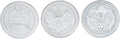 Nordic Ware 01236 Yuletide Cast Cookie Stamps, 3-inch rounds, Silver
