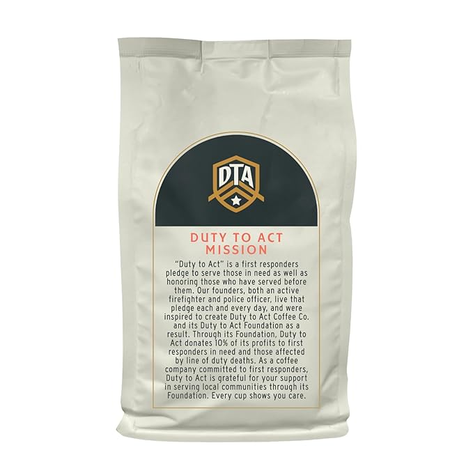 Duty to Act Medium Roast Whole Bean Coffee, 2 lbs (Pack of 2)