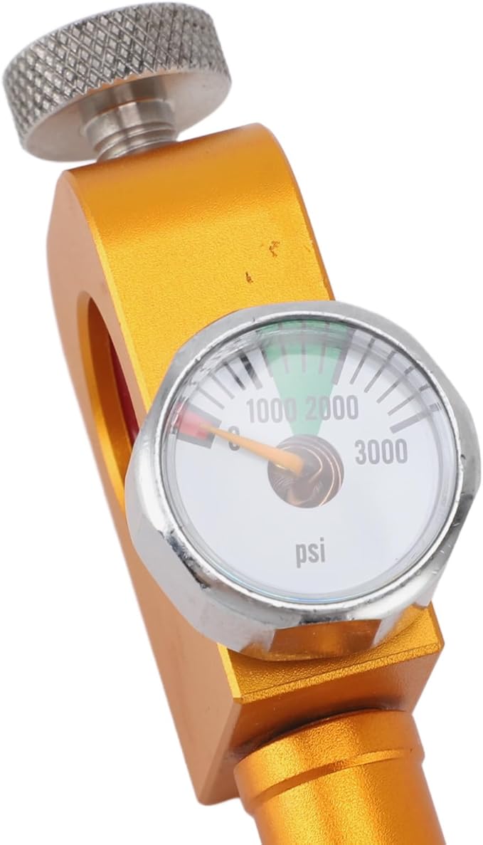 Yosoo Health Gear CO2 Refill Adapter with Pressure Gauge for Soda Maker Quick Fill Kit Compatible with DUO Terra Art Carbonator CO2 Cylinders Efficient Soda Refill Accessory for Carbonation