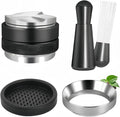 51mm Espresso Distributor Set - Coffee Distributor and Tamper Leveler Fits Portafilter Tamper 51mm - Barista Kit with WDT Tool and Dosing Funnel