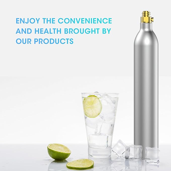PA SONG 60L Co2 Carbonator Compatible with Sodastream Appliances [NOT FOR ART & TERRA],14.5oz, Set of 1