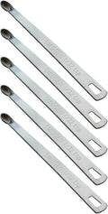 5PCS 1/32 Teaspoon(1/32tsp, 0.16ml, Smidgen) Single Tiny Measuring Spoon, Small Individual Stainless Steel Measure Spoons Only