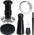 51mm Espresso Tamper Set, 5-IN-1 Espresso Accessories Kit with Coffee Tamper, WDT Tool, Dosing Funnel, Non-slip Mat and Cleaning Brush