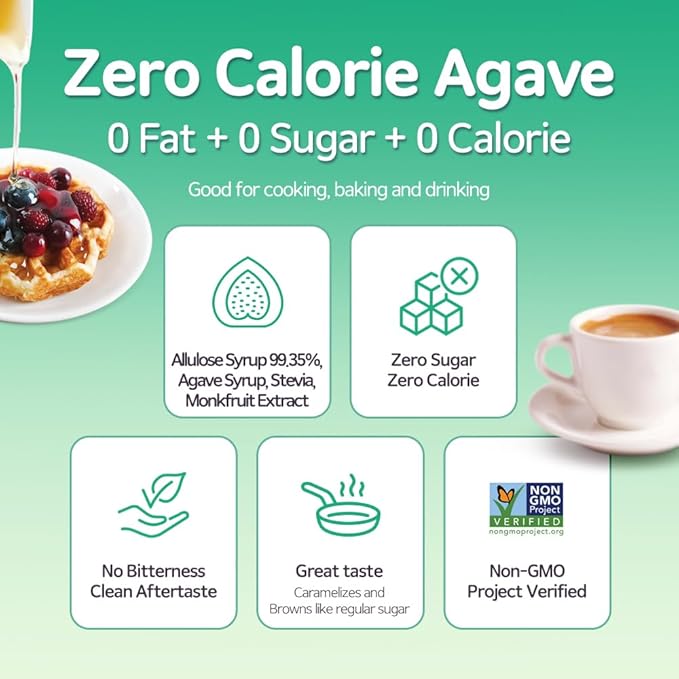 ALTist Allulose Syrup Sweetener – Zero Calorie Liquid Sugar Alternative, Keto, Vegan, Non-GMO, Plant-Based | 1:1 Sugar Replacement, No Net Carbs, Zero Fat, 17.7 fl oz - Agave