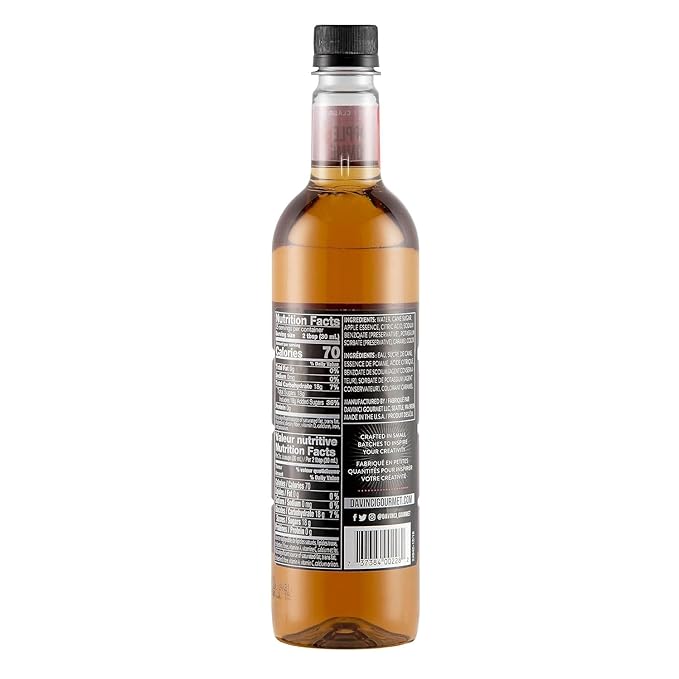 DaVinci Gourmet Classic Apple Syrup, 25.4 Fluid Ounce (Pack of 2)