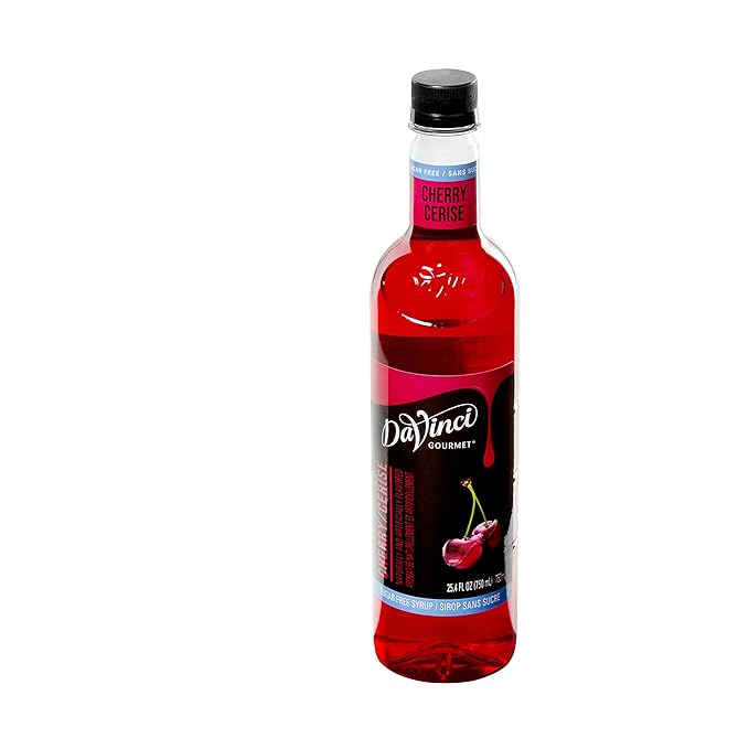 DaVinci Gourmet Sugar-Free Cherry Syrup, 25.4 Fluid Ounces (Pack of 4)