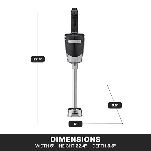 Waring (WSB40) 10" Medium-Duty Quik Stik Plus Immersion Blender,Black/Silver