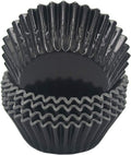 Standard Black Foil Cupcake Liners Muffin Baking Cups for Party and More, 100-Count