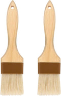 Pastry Brush,Basting Brush for Cooking,Natural Boar Bristle Pastry Brush for Baking,Not Shed Cooking Brush for Oil and Sauce,Butter Brush,Food Brushes,Baster,Egg Wash Brush Kitchen Gadgets(1.5 inch)
