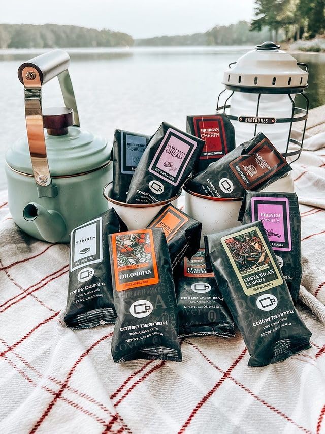 Coffee Beanery Irish Cream Flavored Coffee, 1-1.75oz Try Me Size Coffee Sampler, Light-Medium Roast
