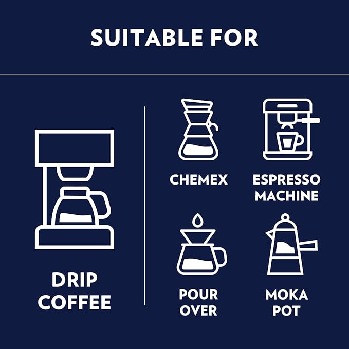 Lavazza Gran Riserva Filtro Whole Bean Coffee Dark Roast 2.2LB Bag, 100% Natural Arabica, Authentic Italian, Cocoa and Caramel aromatic notes