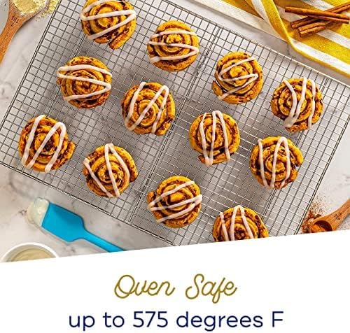 Ultra Cuisine Heavy Duty 100% Stainless Steel Cooling Rack for Cooking and Baking - Baking Rack & Wire Cooling Rack - Fits Quarter and Jelly Roll Sheet Pans - 8.5''x 12'' and 10''x 14.75''