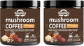 10 Mushroom Coffee with Arabica w, Lion's Mane, Reishi, Mushroom Polysaccharides & More, 3500mg(10:1) Extract Instant Mushrooms Powder for Focus, Immunity Boost