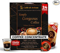 Caffè di Artisan Liquid Coffee Pods – Premium Single-Serve Coffee for Cold Brew concentrate, Iced Coffee & Hot Coffees – Machine-Free, Eco-Friendly, Ready in Seconds. Rich; Vilasita; Arabica; Medium Dark Roast – 24 Count..