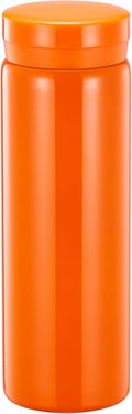 10oz Mini Water Bottle Stainless Steel Thermos Small Flask - Insulated Vacuum, Leak Proof, Keeps Drinks Hot/Cold - Ideal for Coffee, Tea, Water - Orange