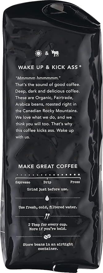 Kicking Horse Coffee, 454 Horse Power, Dark Roast, Whole Bean, 10 oz - Certified Organic, Fairtrade, Kosher Coffee 10 Ounce (Pack of 6)