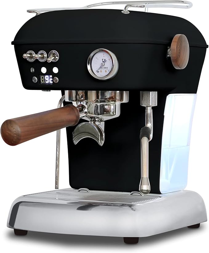Ascaso Dream PID, Programmable Home Espresso Machine w/Volumetric Controls, 120V (Black)