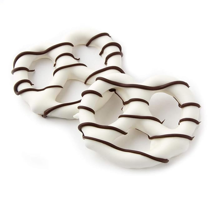 Oh! Nuts Chocolate Covered Pretzels and Nuts Gift Basket - 7 Section Gourmet Assorted Chocolates Gifts Baskets - Healthy Chocolate Round Metal Tin Box for Birthday, Holiday, Corporate, Family, Men & Women