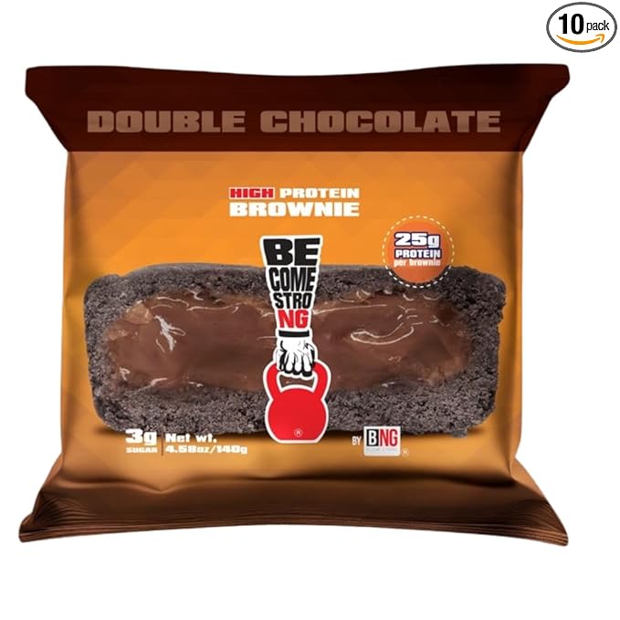 Become Strong High Protein Cookies, 25g Protein, 3g Sugar, BNG Cookies (10 ct.) (Double Chocolate)