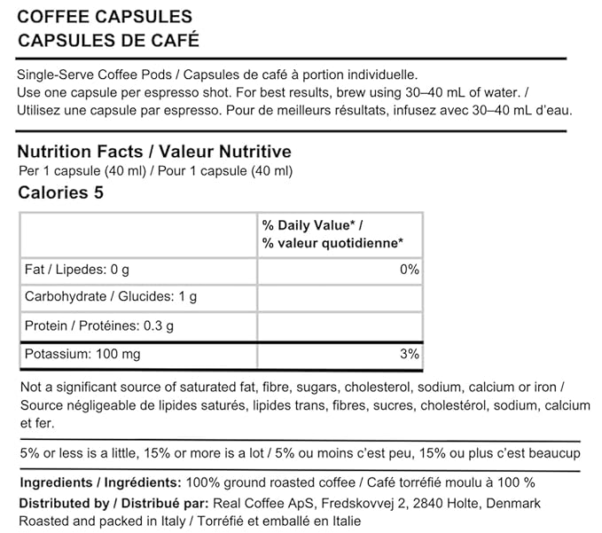 Decaf Italian 'Firenze' Espresso: Tastes Like Full-Caf | 100 Aluminum Capsules for Nespresso — Rich Flavor