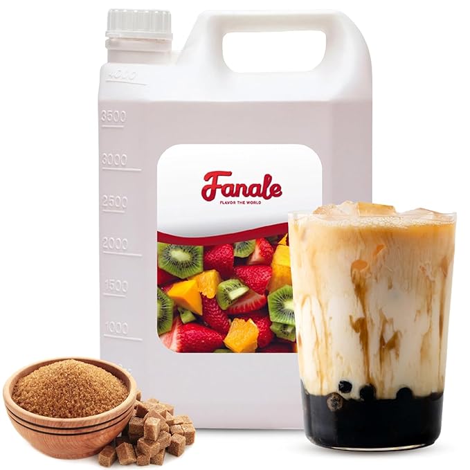 Fanale Premium Flavoring Concentrated Syrup for Bubble Tea | Tiger Style Brown Sugar Syrup | for Boba Tea, Smoothies, Slushes, Desserts | SRP241