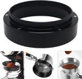 1pc Espresso Dosing Funnel 51/53/58mm Coffee Dosing Ring Aluminum Espresso Distribution Coffee Tool For Home Coffee Bar Shop College Dorm Room Apartment Essential Coffee Accessories (51mm, Black)