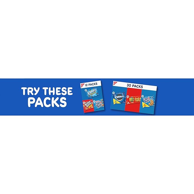 OREO Chocolate Sandwich Cookies, School Lunch Box Snacks, 2.4 Ounce (Pack of 12)