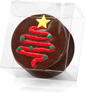 50pcs Clear Macaron Boxes Chocolate Covered Ore Cookie Boxes 2.17" x 2.17" x 1.38" Clear Favor Box Treat Pastry Box for Christmas Birthday Wedding