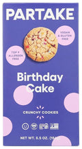 Partake Foods Gluten Free Birthday Cake Cookies, 5.5 OZ
