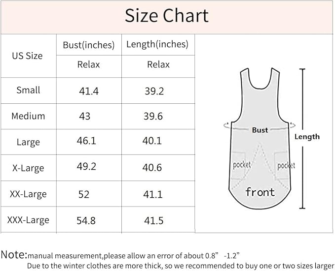 Women's Pinafore Square Apron Baking Cooking Gardening Works Cross Back Cotton/Linen Blend Dress with 2 Pockets